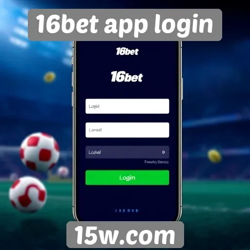 Acessibilidade do login no site 16bet app